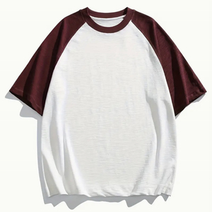 Prix bon marché de gros T-shirt à manches pour hommes Logo personnalisé décontracté coton Sports Baseball Design O-Neck T-shirts - Product Image 3