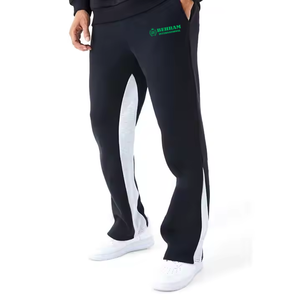 Good quality <b>Slim</b> Fit Men's Winter <b>Jogger</b> Flared Pants 100% Cotton Blank Plain Fleece Elastic Waist Quick Dry Casual - Product Image 4