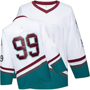 Jersey de Hockey sobre Hielo de Malla de Poliéster Sublimado, Personalizado, Unisex, Anti-UV, de Secado Rápido y Transpirable, Venta al Por Mayor OEM - Product Image 1