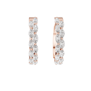 Pendientes de Aro con Diamantes Creados en Laboratorio de 1.60 CT, Diamantes VVS-VS EF CVD, Oro de 18KT, 14KT, 10KT y Plata 925, Oro Rosa, Amarillo, Blanco - Product Image 2