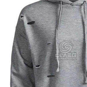 2025 prix de gros sweats à capuche en détresse pour hommes grande taille sweats à capuche en détresse à vendre en taille adulte - Product Image 6