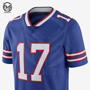 Venta al por mayor de fútbol americano Jersey de alta calidad nuevo diseño transpirable personalización para clubes de manga corta - Product Image 2