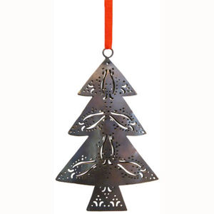 Árbol colgante decorativo de Navidad de hierro y Metal plateado de la más alta calidad, nuevo colgante de Navidad Vintage para suministros festivos y para fiestas - Product Image 1
