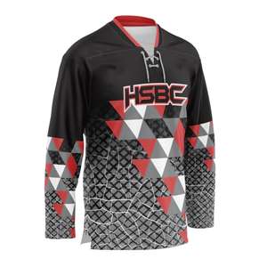 Camiseta de hockey sobre hielo para jóvenes con sublimación Reversible de tamaño completo con estilo para hombres, cordones convenientes de secado rápido para uso en equipos de práctica - Product Image 5
