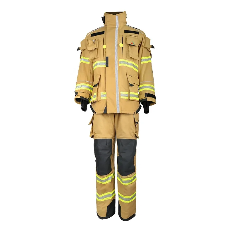 High Quality Heat Resisting Fire Fighting Fire Man Suit Firefighter Uniform Hot Sell Cheap Customised Wholesale Wear Custom