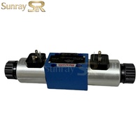 Vanne directionnelle à solénoïde Rexroth 4WE6D62/OFEG24N9K4 CETOP 3, 350 bars, 24 V CC, IP65, pour unité hydraulique de tour CNC et de fraiseuse