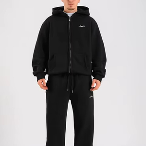 ชุดวอร์มกางเกงผ้าฟลีซ3เส้นสำหรับผู้ชายโลโก้ออกแบบได้ตามต้องการ - Product Image 1