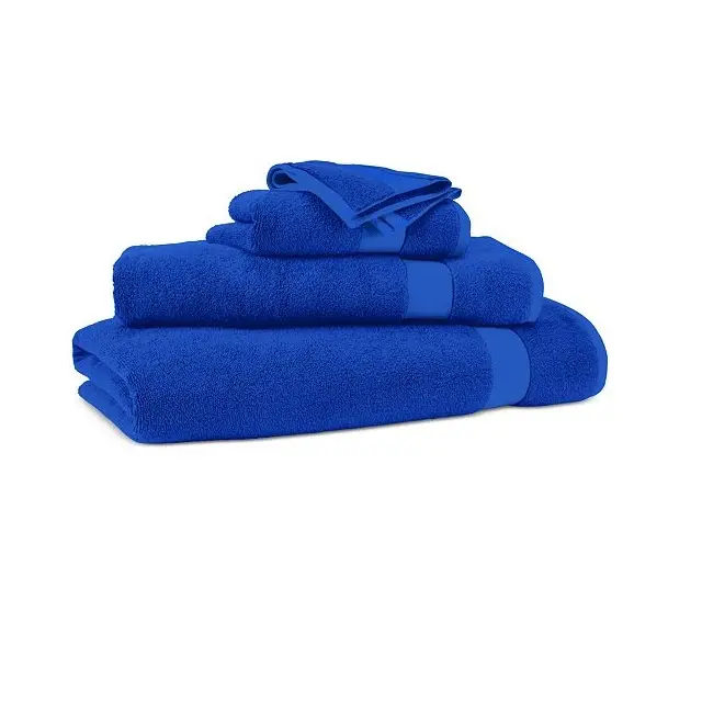 Toalla de baño de hotel de lujo para adultos, tela 100% de algodón turco portátil, Premium, Color azul, alta calidad, venta al por mayor, para el hogar