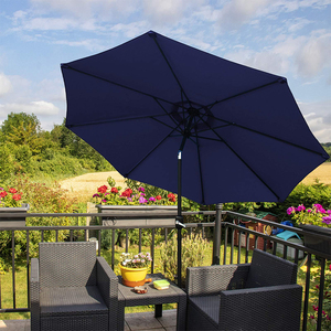 Parasol de jardin extérieur personnalisable en couleur avec mât en fibre de verre et design moderne pour usage hôtelier - Product Image 2