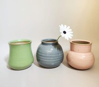 Pot de fleurs en céramique rose brillant, durable, pour plantes succulentes d'intérieur, élément de décoration moderne et élégant pour la maison