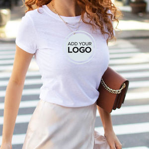 T-shirt à col rond à manches courtes de coupe classique pour femmes Bella Canvas T-shirt à manches courtes en jersey décontracté pour femmes - Product Image 4