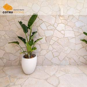 Dalles de pavés en pierre <span class=keywords><strong>calcaire</strong></span> classiques COTRUSTONE, dalles de pavés CRAZY PAVERS, dalles de travertin pour la décoration extérieure - Product Image 3