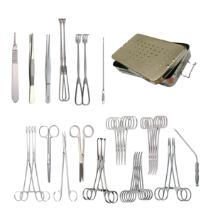 Juego de 31 Piezas para Cirugía Menor Manual, Instrumentos Quirúrgicos Generales de Acero Inoxidable de Alta Calidad, Certificación CE para Clínicas - Product Image 1