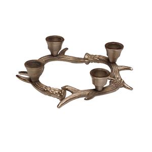 Bougeoirs de décoration d'intérieur écologiques de haute qualité, uniques, cylindriques, en métal argenté, pour mariage, Noël - Product Image 2