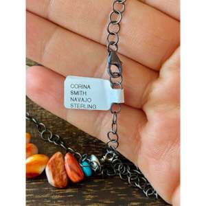 Collier Corina Smith en or 18 carats avec pierres multiples, perles et diamants - Product Image 5