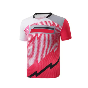 เสื้อเทนนิสโพลีเอสเตอร์สั่งทำราคาโรงงาน ระบายอากาศ แห้งเร็ว เสื้อกีฬา เสื้อบadminton โพลีเอสเตอร์ 100% แฟชั่นแบบซับลิเมชั่น - Product Image 5