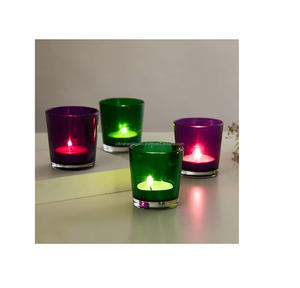 Lampe porte-bougie en or avec centre de Table de mariage de maison trempé clair décoration et accessoires lanterne décor de noël - Product Image 6