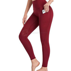 Leggings de yoga pour femmes, coupe ajustée, taille mi-haute, légers, respirants, en spandex/polyester de haute qualité, fabriqués par un fabricant professionnel - Product Image 1