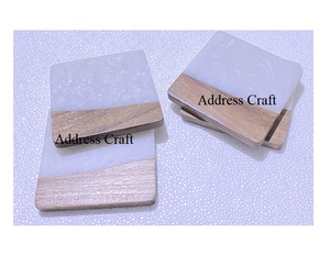 Nouveau design de sous-verres de forme ronde en bois et en marbre avec logo personnalisé sous-verres de table pour la décoration d'ustensiles de cuisine sous-verres de tasse à thé en marbre de haute qualité - Product Image 4