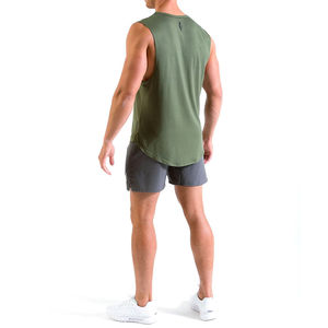 Microfiber OEM <b>Mens</b> Tank Tops Sleeveless Muscle <b>Singlet</b> <b>Men's</b> Custom Logo Cotton Stringer Tank Top for <b>Men</b> Bodybuilding - Product Image 5
