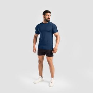T-shirt de sport pour homme personnalisé, tissu jersey de haute qualité, logo privé imprimé, techniques de lavage, coupe ajustée, manches courtes - Product Image 5