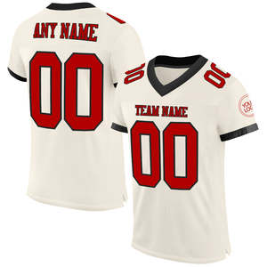 Maillot de football américain personnalisé d'usine pakistanaise Sublimation de mode respirant 100% Polyester Logo avant Position - Product Image 3
