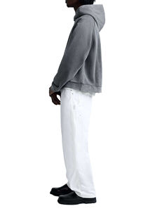 Sudaderas con Capucha Personalizadas de Alta Calidad para Hombre, Estilo Holgado, Lavado Ácido, 100% Algodón, Felpa, Tallas Grandes, Logotipo Personalizado - Product Image 5