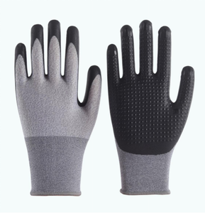 Gants tricotés sans couture en nitrile enduits de mousse de nitrile noir Gants de protection recouverts de spandex en nylon polyester - Product Image 2