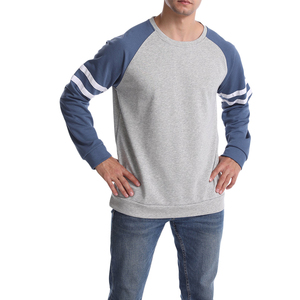 Sweat-shirt pour homme à coupe décontractée, pull-over, haut de travail, col rond, pull-over patchwork, sweat-shirt classique à couleurs contrastées - Product Image 1
