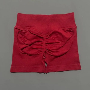Short de sport pour femme pêche, taille haute et resserrement de la taille, amincissant, course à pied, hanche à séchage rapide, - Product Image 1