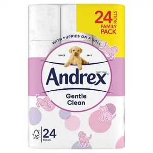 Стеганая туалетная бумага Andrex-36 туалетный рулон-25% толще, чем раньше, чтобы обеспечить максимальный комфорт