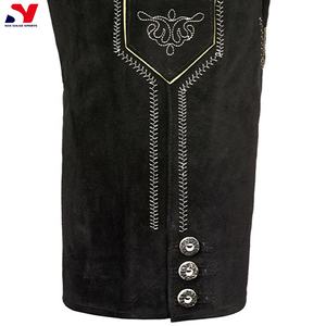 Lederhosen alemán tradicional | Pantalones cortos bávaros de cuero genuino con tirantes | Ropa Oktoberfest para hombres - Product Image 4