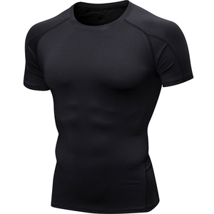 Venta al por mayor de camisetas de Spandex con diseño personalizado Rash Guard Fighting, camisetas duraderas y transpirables de nailon para hombres de uso en las 4 estaciones - Product Image 3