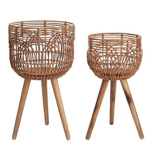Tienphong Handicrafts Hot Deal Natural Rattan <b>Plant</b> <b>Pot</b>, Flower Stand Indoor, Floor <b>Plant</b> Holder for Home and Garden - Product Image 4