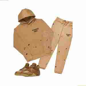 Fabricants Ensembles de pantalons de survêtement deux pièces personnalisés Ensemble de survêtements pour hommes Sweats à capuche et pantalons évasés - Product Image 3