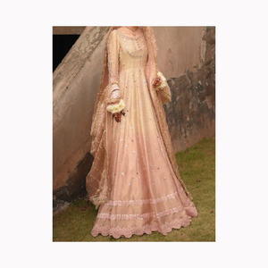 Vente en gros d'usine Haldi Yellow Lehenga Choli pour les femmes pour mariage et fête du Pakistan - Product Image 6