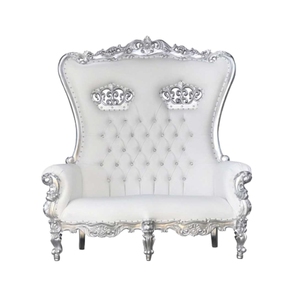 Chaise de trône de luxe royal de conception européenne chaise de marié en bois massif chaises d'hôtel de qualité supérieure pour mariage et événement - Product Image 1
