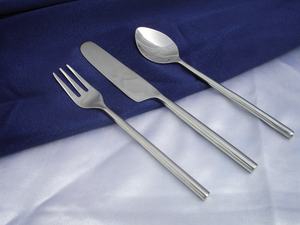 Vantage-Juego de cubiertos de metal y acero inoxidable para hotel, 5 uds., con estuche, pulido con espejo, sencillo, clásico, gran oferta - Product Image 4