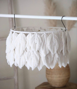 MULTIMINE LEAF MACRAME HANGING <b>LAMPSHADE</b> BEAUTIFUL WHOLESALES - Product Image 2