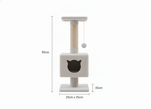 เสาข่วนแมวคุณภาพสูง Amistar Cozy Tower สำหรับแมวทุกสายพันธุ์และทุกขนาด - Product Image 2