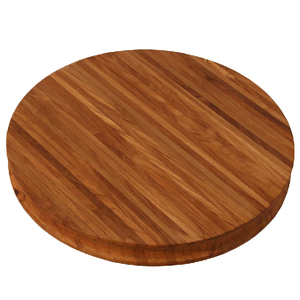 เขียงและเขียงทำด้วยมือทำจากไม้ธรรมชาติปรับแต่งได้สำหรับใช้สับและเขียงทรงกลมทำจากไม้ธรรมชาติ100% - Product Image 1