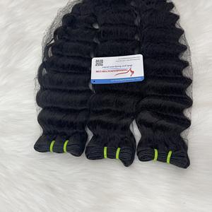 Super venta 100% extensiones de cabello humano Deepwave negro Natural Super alta calidad sin desprendimiento y enredos listo para enviar - Product Image 4
