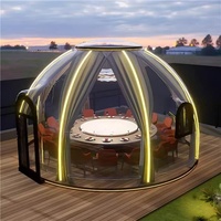 Mini maison bulle préfabriquée verte