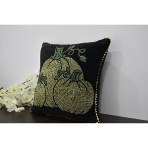 Fundas de cojín de trabajo manual con cuentas bordadas para fiesta de Halloween de otoño decoración de sala de estar cuentas trabajo embellecer precio bajo - Product Image 5