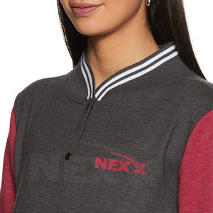 Chaqueta Letterman de Color Sólido para Mujer, Ropa de Invierno Transpirable, Acabado de Alta Calidad, Resistente - Product Image 5