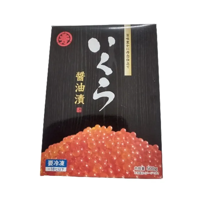 Salmon Caviar/Ikura telur saus kedelai diasah produk makanan laut membeli ikan beku
