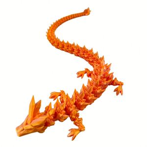 2026 Brand New Arrival Durable Lightweight Crystal Textured Flexible Hinged <strong>Dragon</strong> Model for Kids Adults Stress Relief Gift - Product Image 6