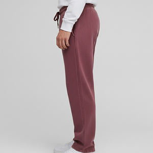Pantalons de survêtement amples et droits de style hip-hop, vente chaude OEM/ODM pour hommes, 100% coton molletonné, léger, pantalon de sport pour hommes - Product Image 6