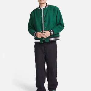 เสื้อแจ็กเก็ตทีมโรงเรียนสำหรับผู้ชายเสื้อแจ็กเก็ตมหาวิทยาลัยงานเย็บปะสำหรับฤดูหนาว - Product Image 4