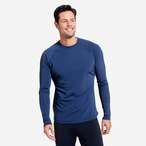 เสื้อแรชการ์ดแขนยาวผู้ชายแบบ OEM ผลิตตามสั่ง ผ้าโพลีเอสเตอร์ผสมสแปนเด็กซ์ ระบายอากาศได้ดี สำหรับใส่เล่นกีฬา MMA ขายส่ง - Product Image 5